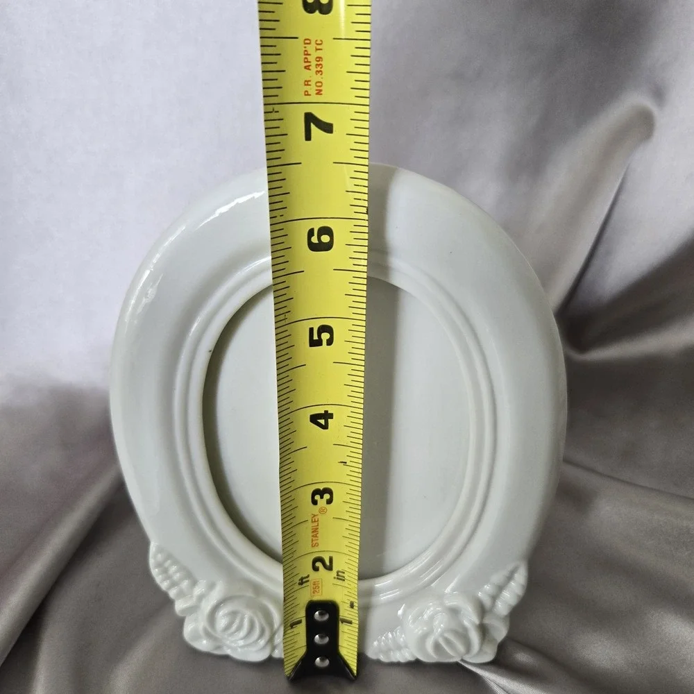 Vintage Teleflora Planter With Oval Picture Frame‎ Front Glossy Finish
